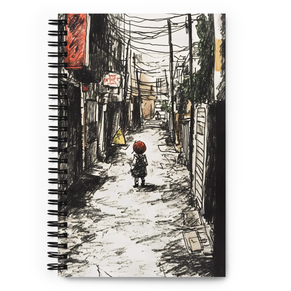 Urban Alleyway Solitude 
 Spiral Notebook | 140 pages