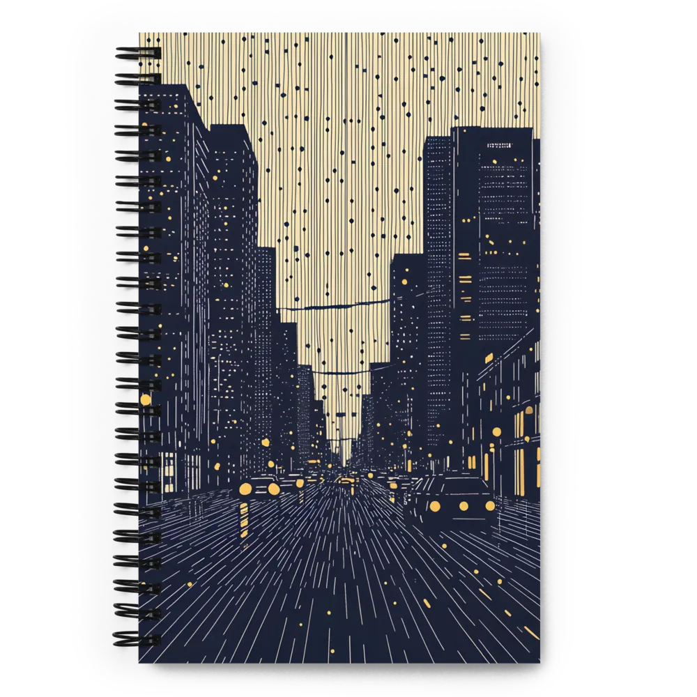 Midnight Urban Glow 
 Spiral Notebook | 140 pages