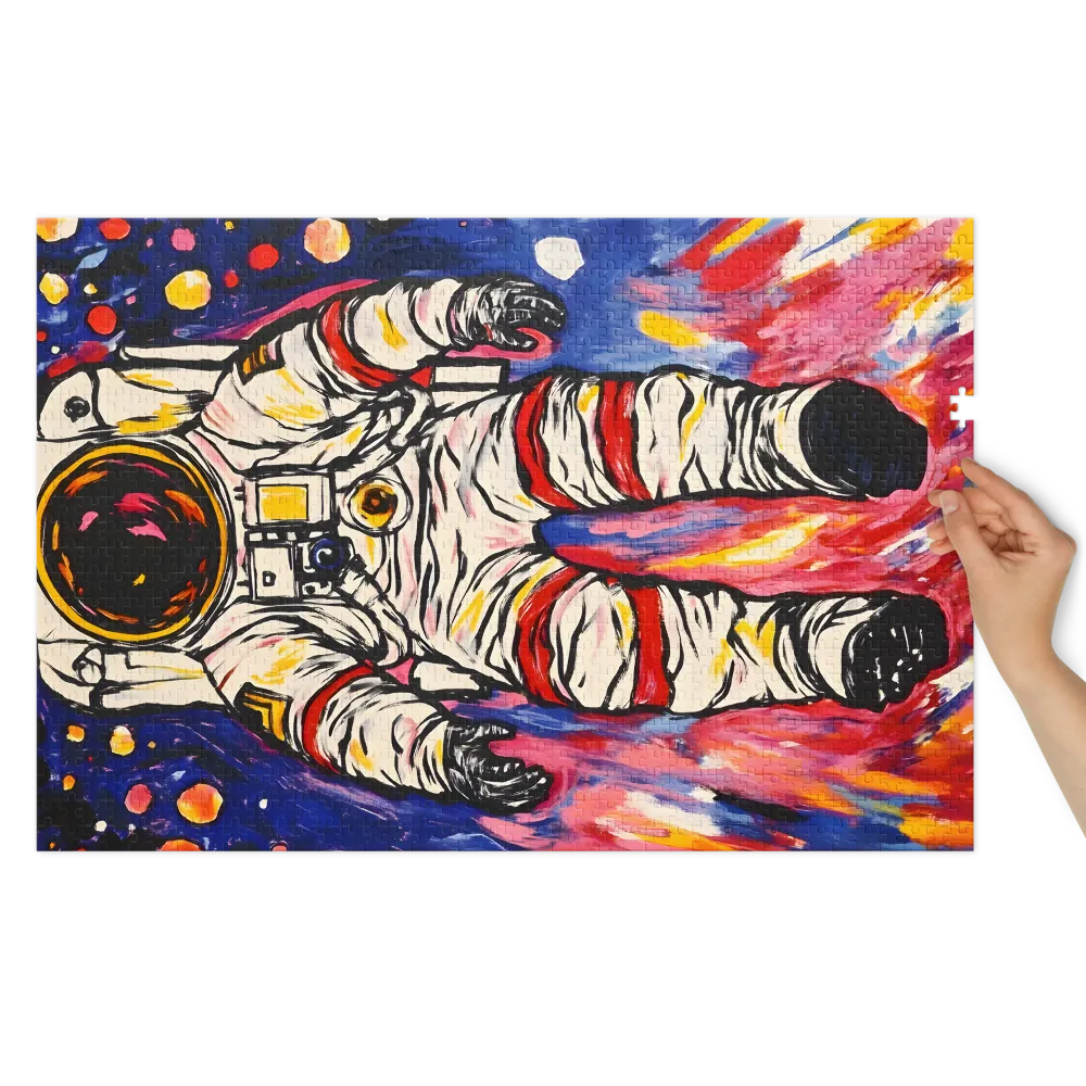 Astronauta Pop Cósmico 
 Puzzle em caixa de metal