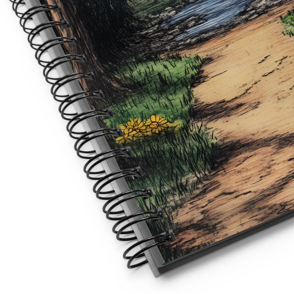 Mountainous Vista Pathway 
 Spiral Notebook | 140 pages