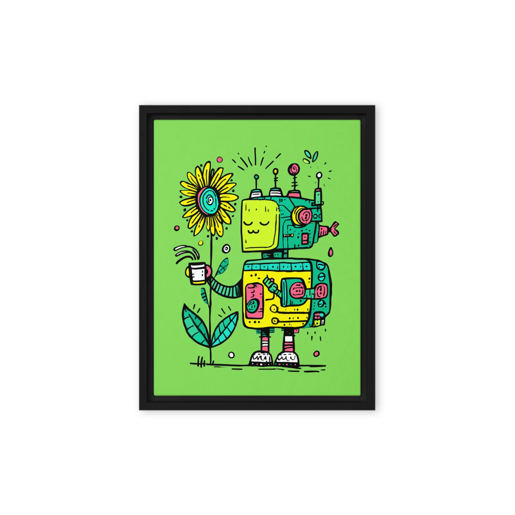 Sunflower Robot | Art Print