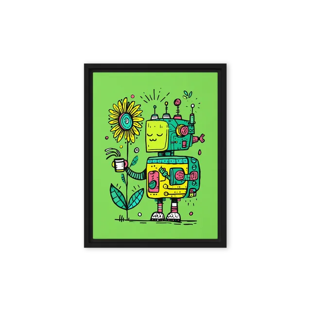 Sunflower Robot | Art Print