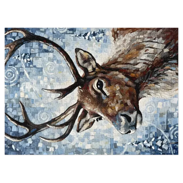 Winter Reindeer Portrait | Jigsaw Puzzles