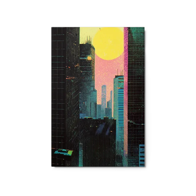 Neon City Sunset | Art Print