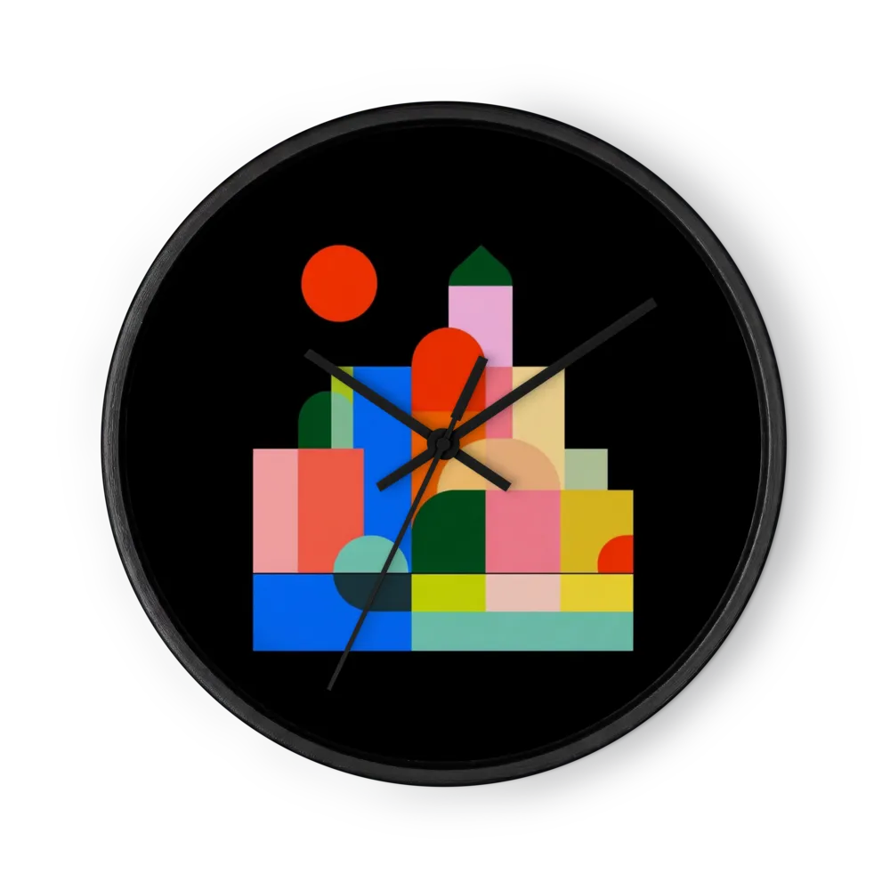 Geometric Citadel | Wall Clock
