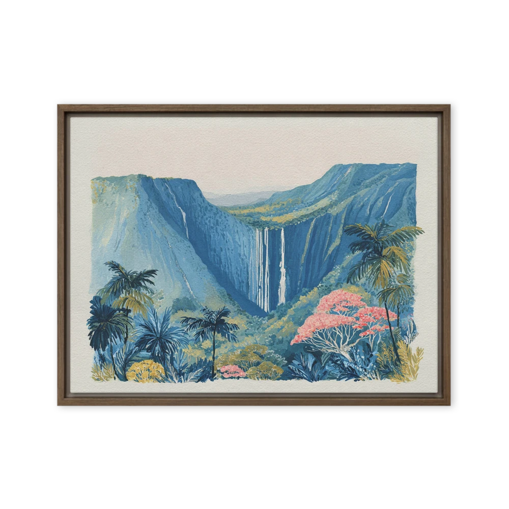 Tropical Waterfall Valley | Art Print