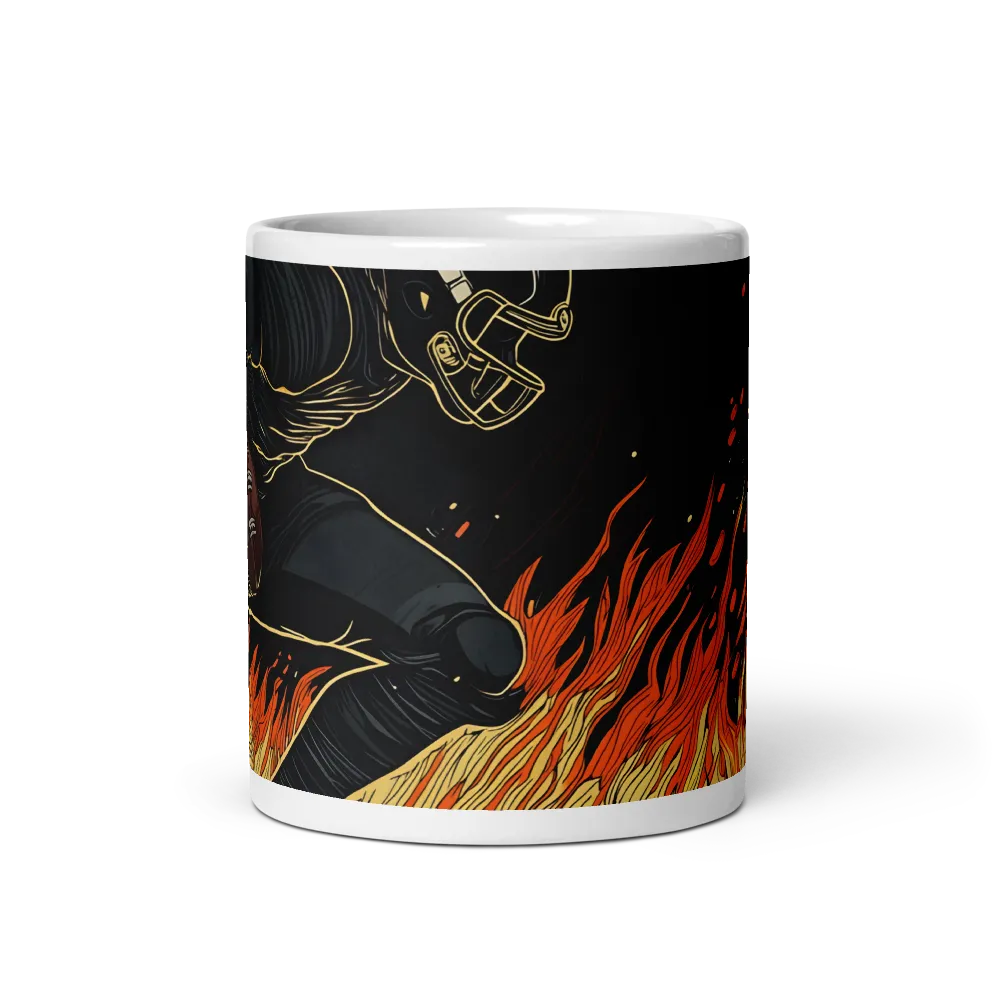 Fiery Football Run 
 Mug | 11 oz