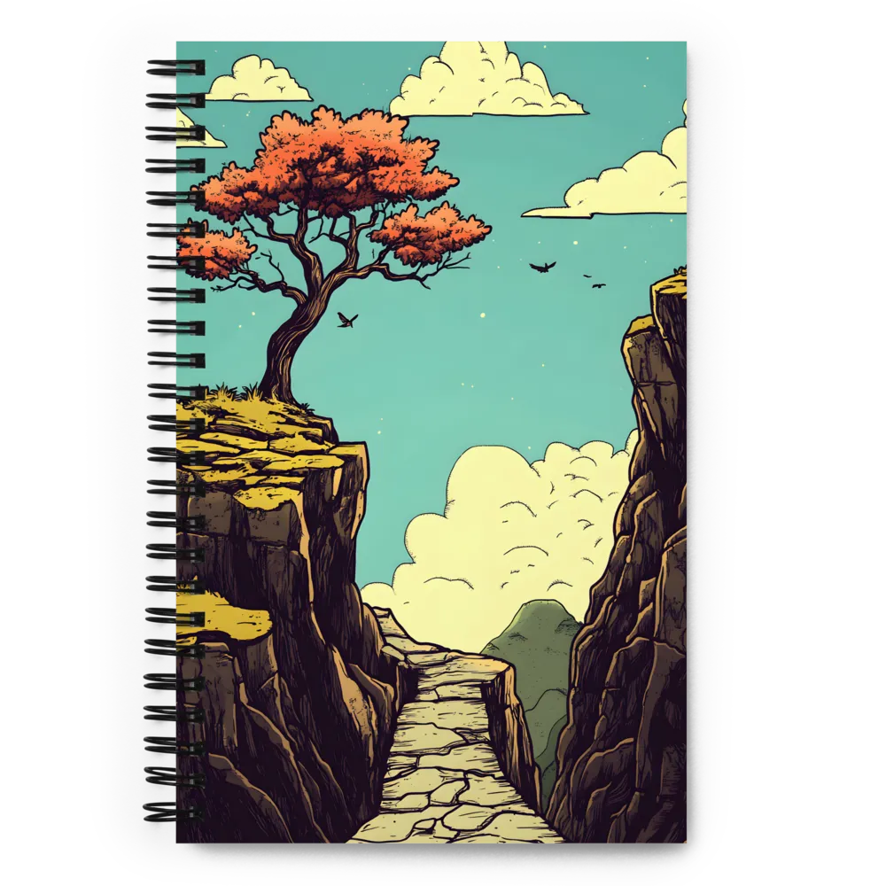 Tranquil Cliffside Journey 
 Spiral Notebook | 140 pages