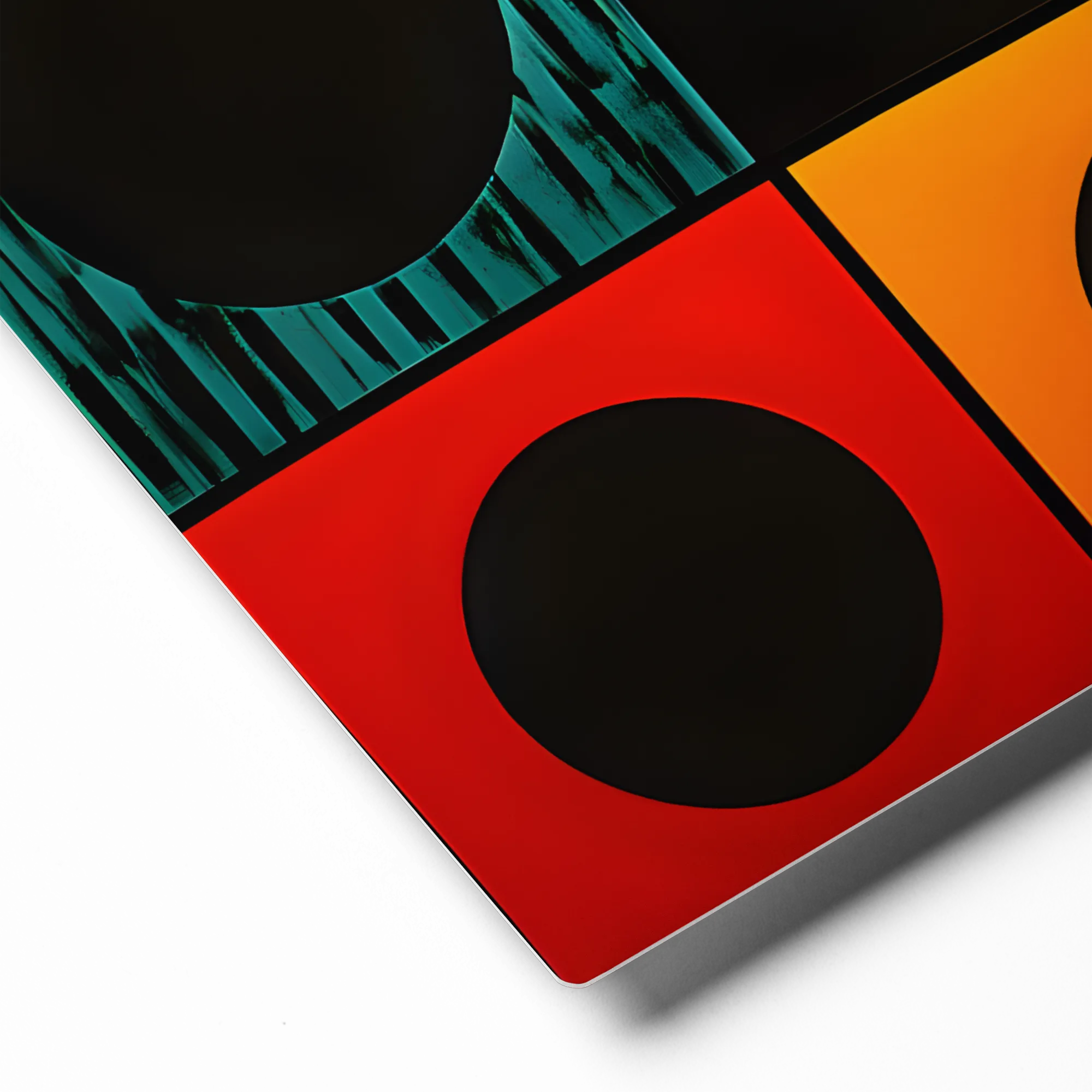Abstract Geometric Op Art Grid 
 Canvas | 16″x 16″