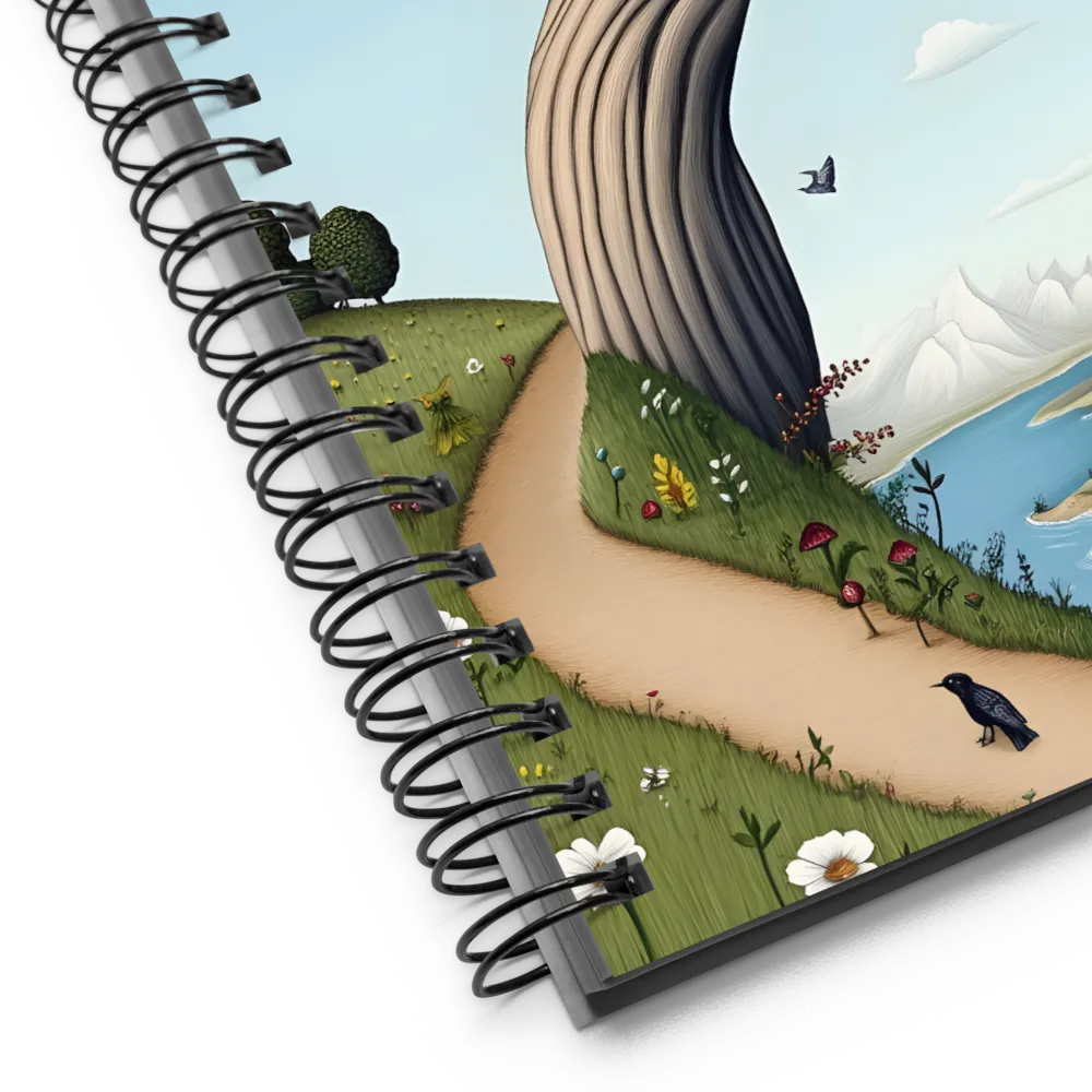 Whimsical Textured Tree 
 Spiral Notebook | 140 pages