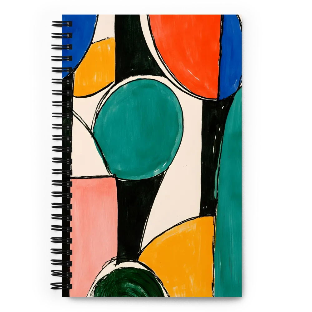 Organic Color Blocks 
 Spiral Notebook | 140 pages