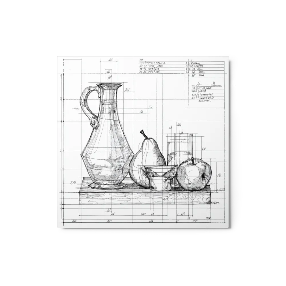 Geometry of Still Life 
 Canvas | 6″x 6″