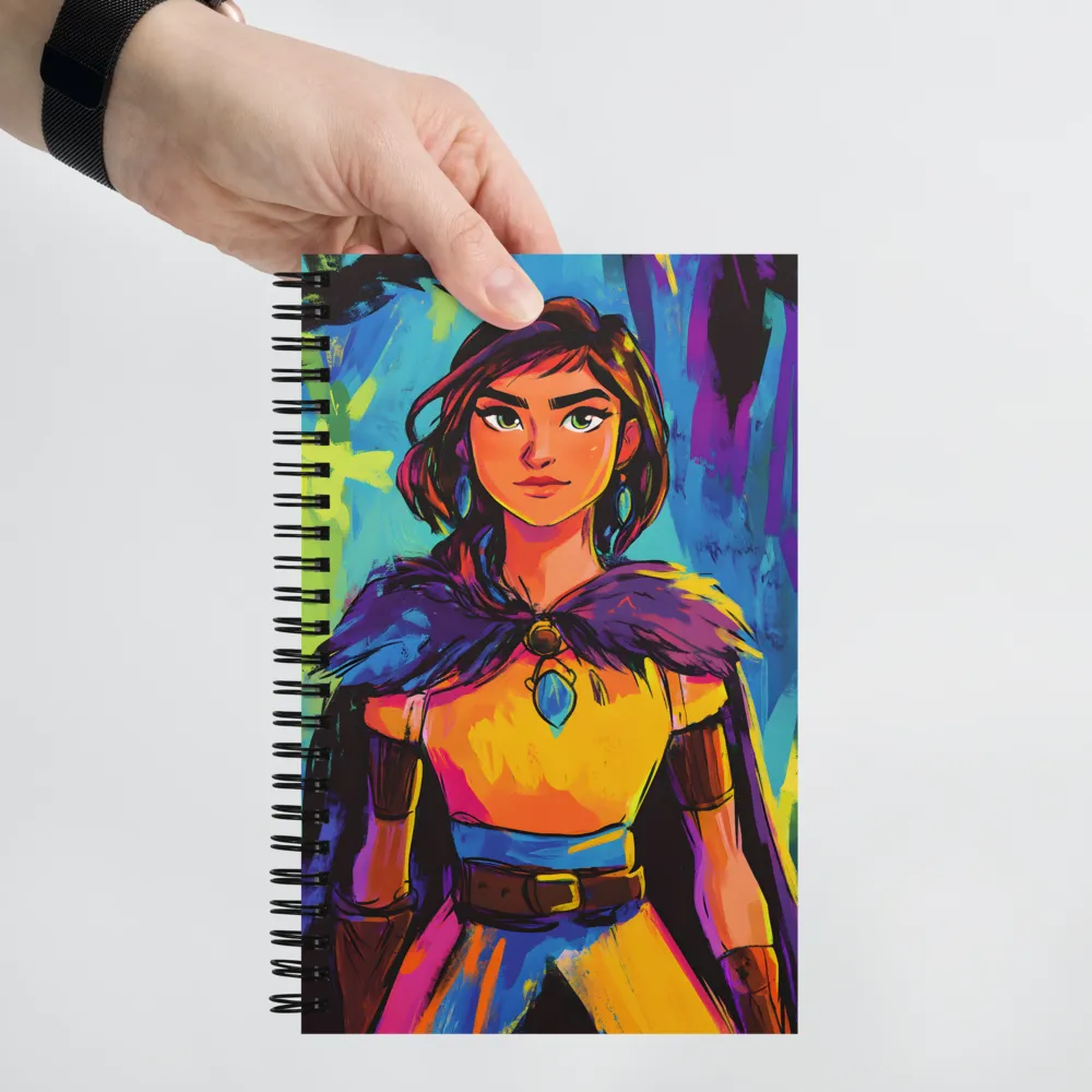 Radiant Warrior Portrait 
 Spiral Notebook | 140 pages