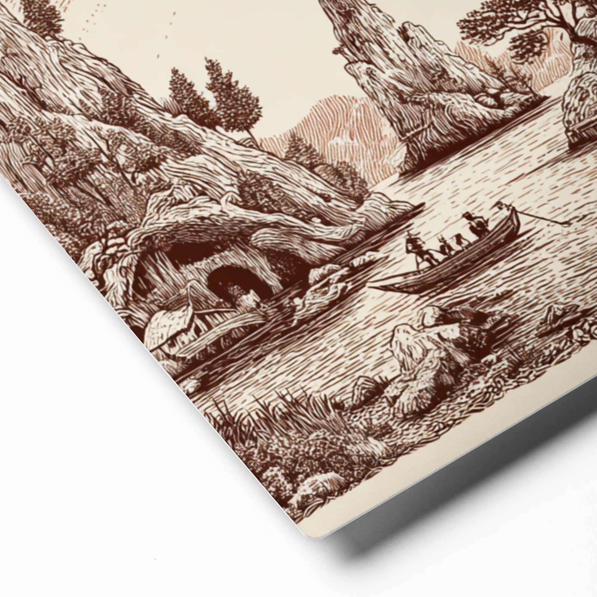Mystical Engraved Landscape | Art Print