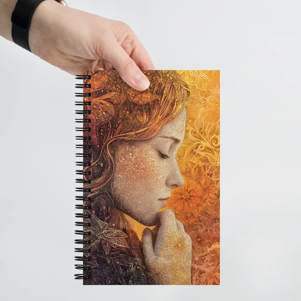 Golden Floral Dream 
 Spiral Notebook | 140 pages