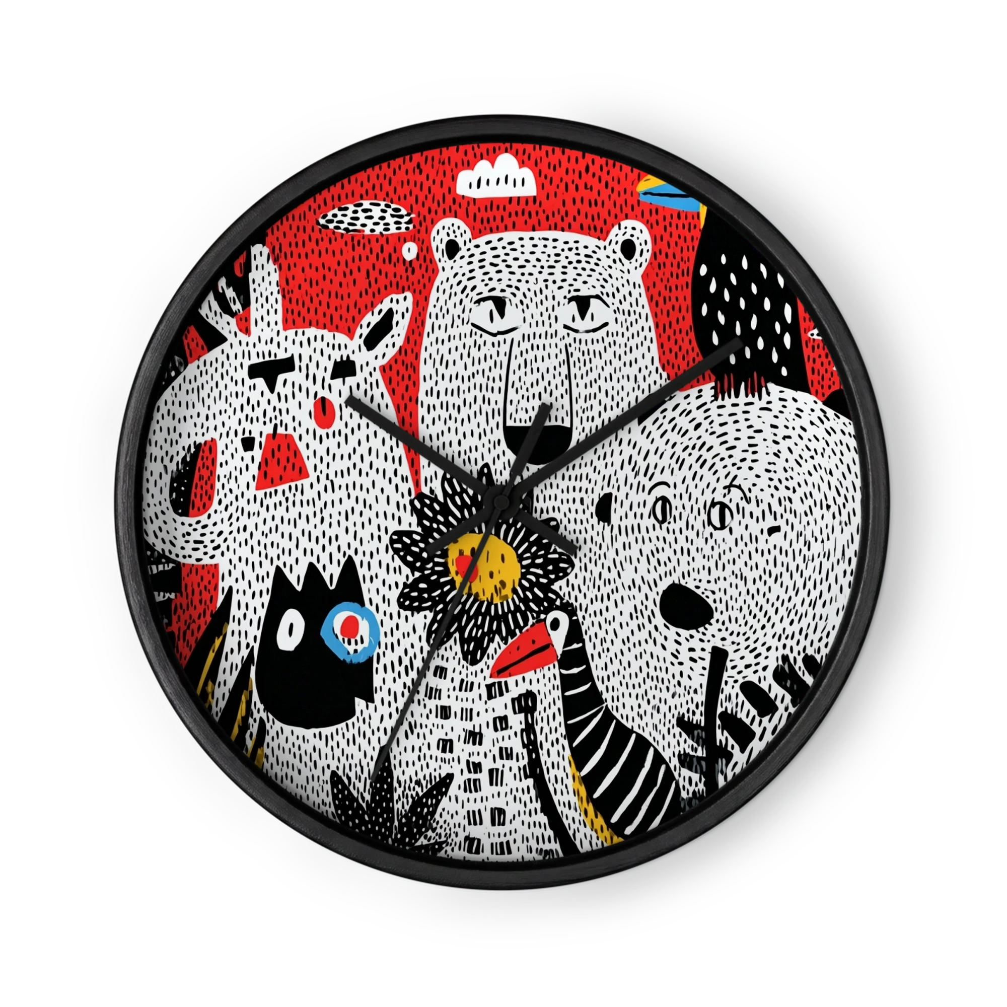 Red Folk Animals