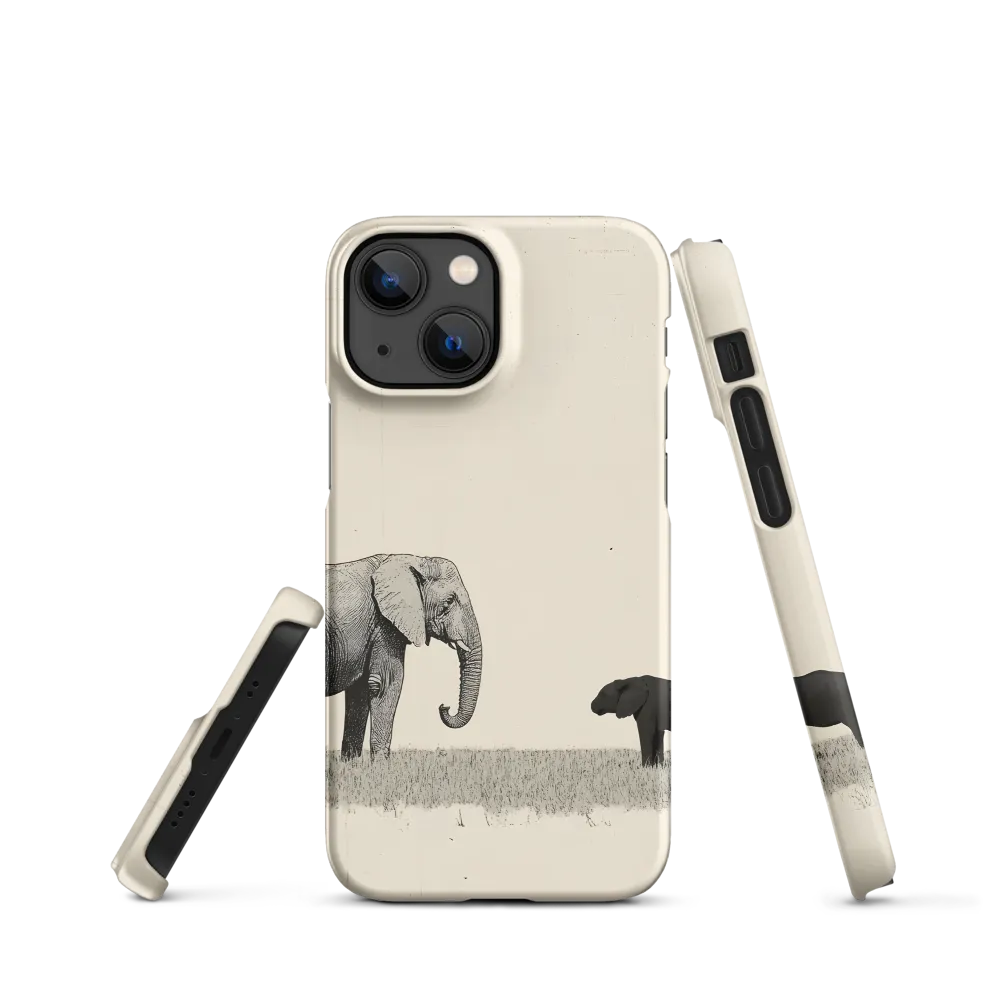 Elephant and Dog Illustration | Phone Case