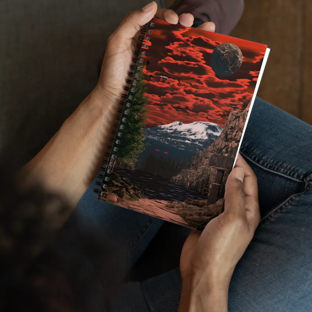 Crimson Sky Realm 
 Spiral Notebook | 140 pages