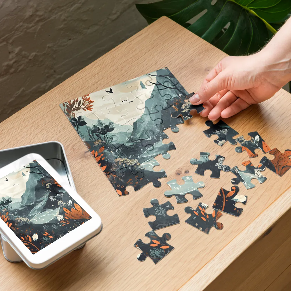 Whispers of the Wild River 
 Jigsaw Puzzle in Tin Box
