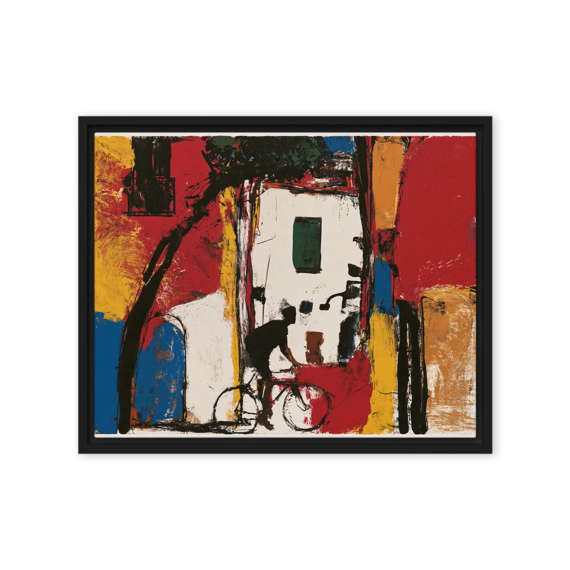 Mediterranean Alley Cyclist | Art Print