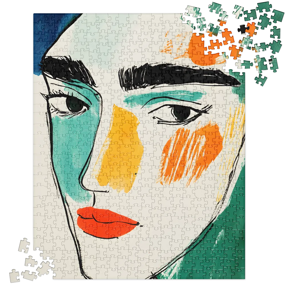 Expressive Color Portrait 
 Jigsaw Puzzle