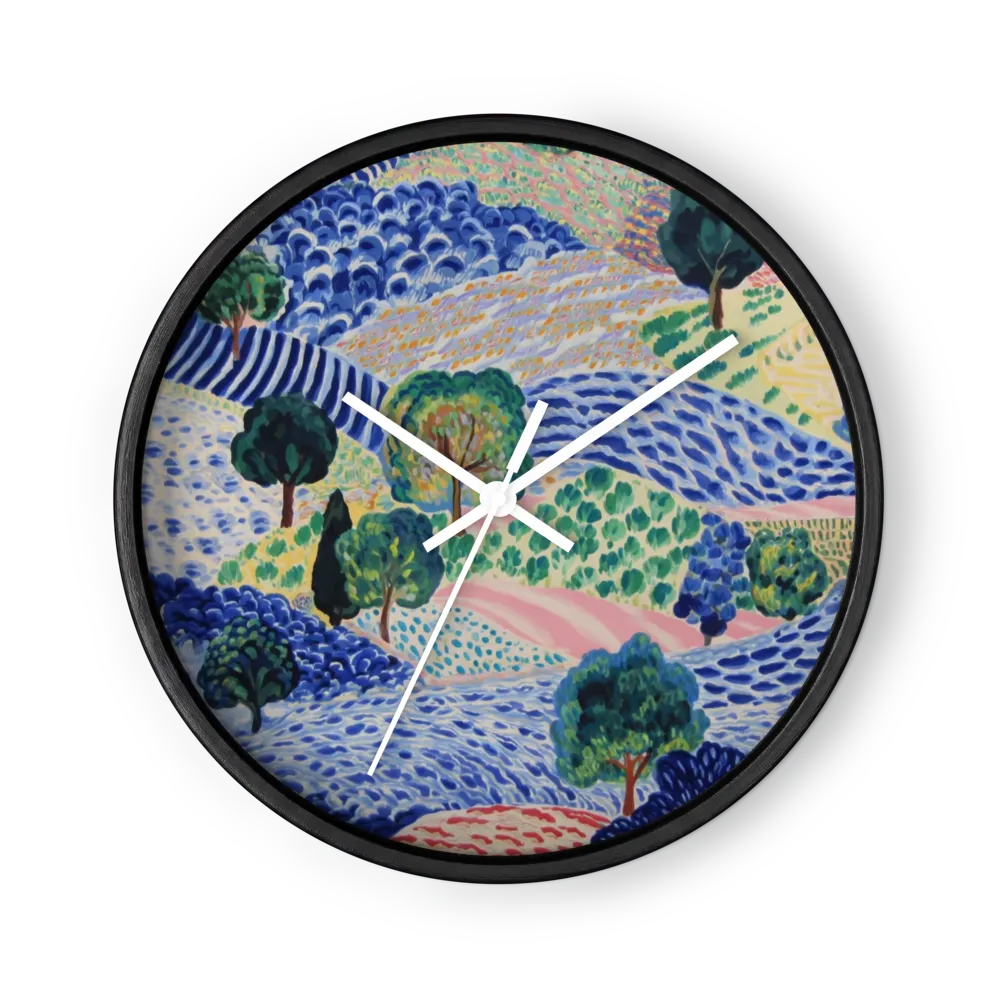 Blue Hills and Fields | Wall Clock