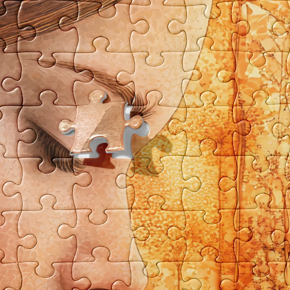 Serene Floral Embrace 
 Jigsaw Puzzle