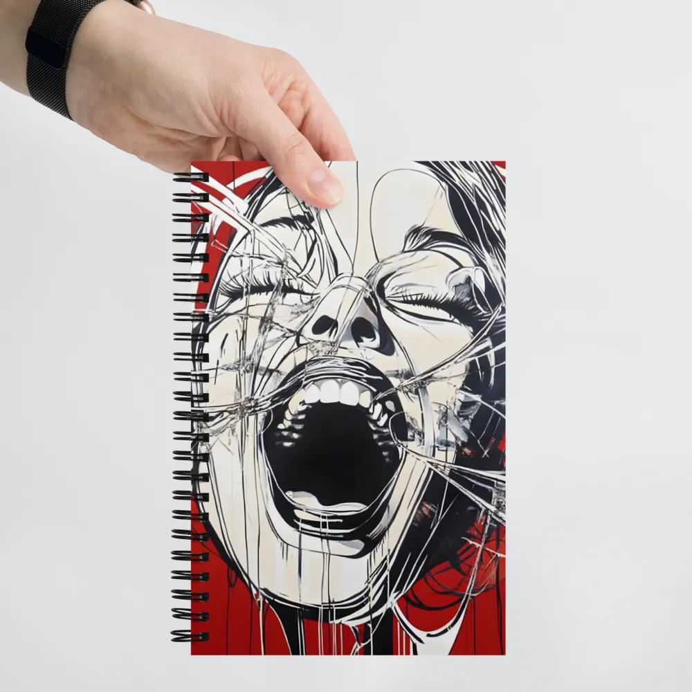 Shattered Scream 
 Spiral Notebook | 140 pages