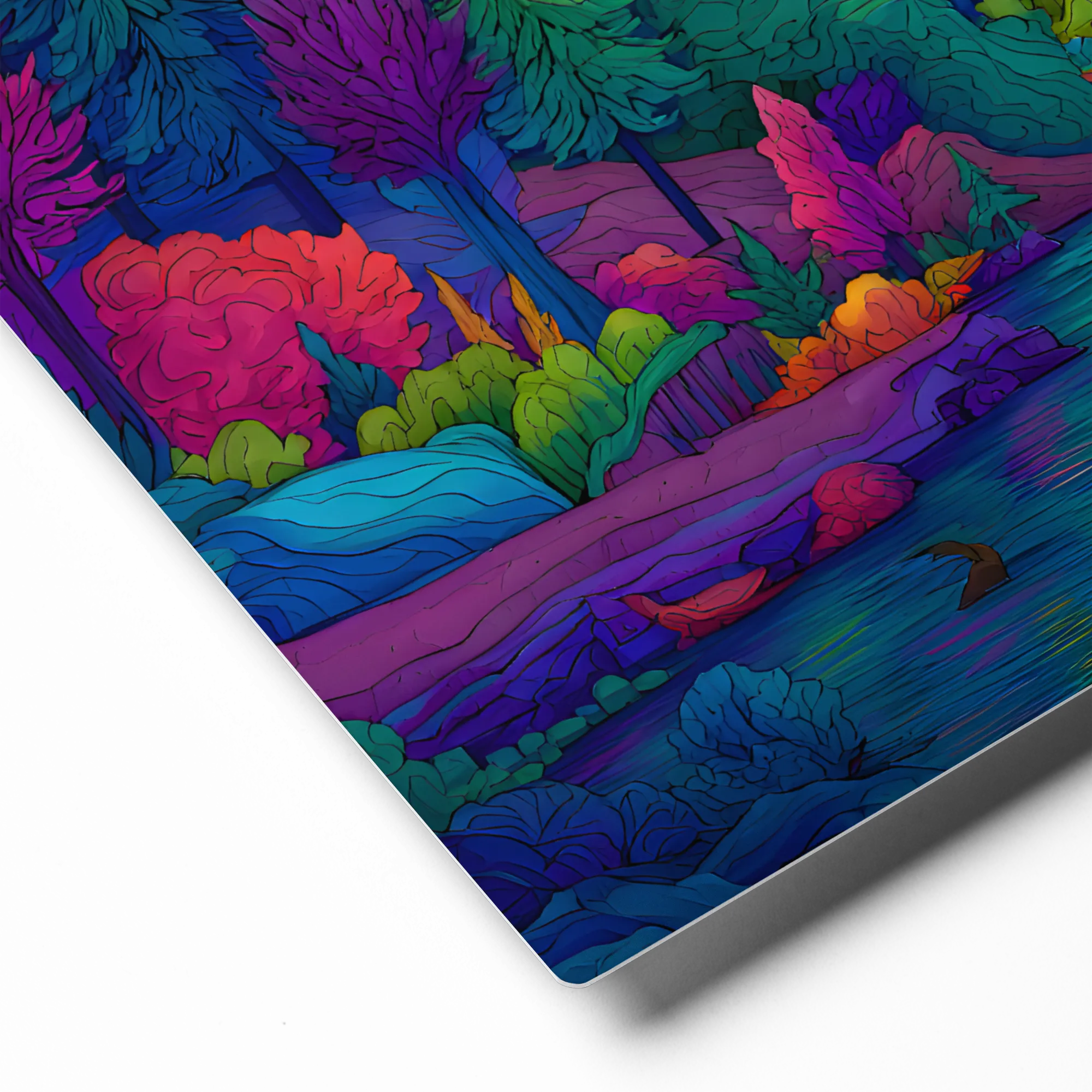 Psychedelic Skull Forest 
 Canvas | 28″x 28″