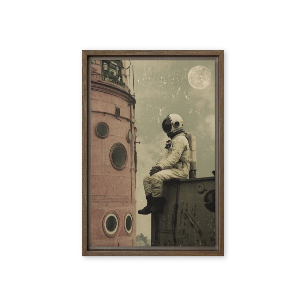 Lone Astronaut's Reflection