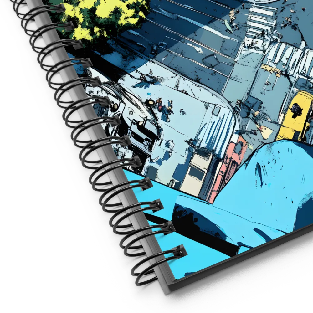Blue City Streets 
 Spiral Notebook | 140 pages