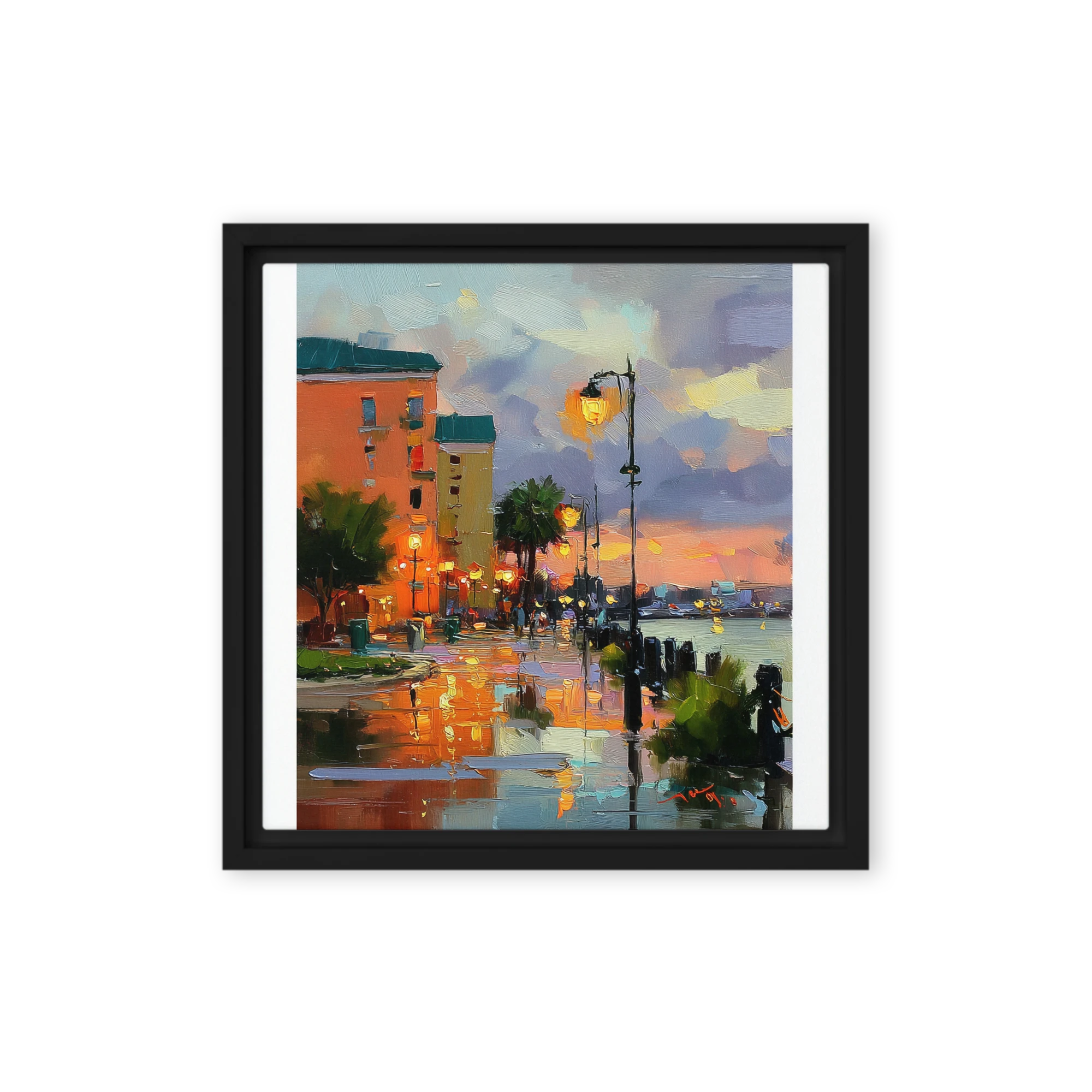 Harbor Promenade at Dusk