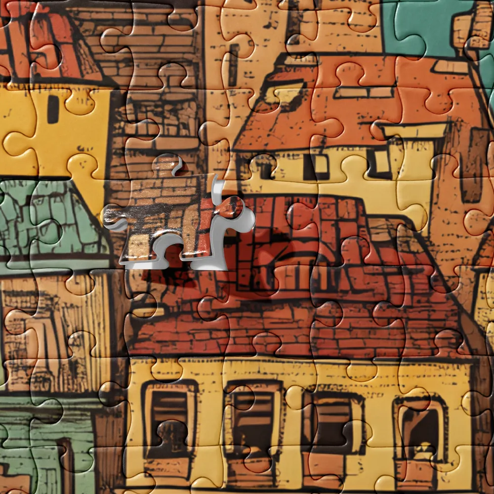 The Lively City Crowd 
 Jigsaw Puzzle