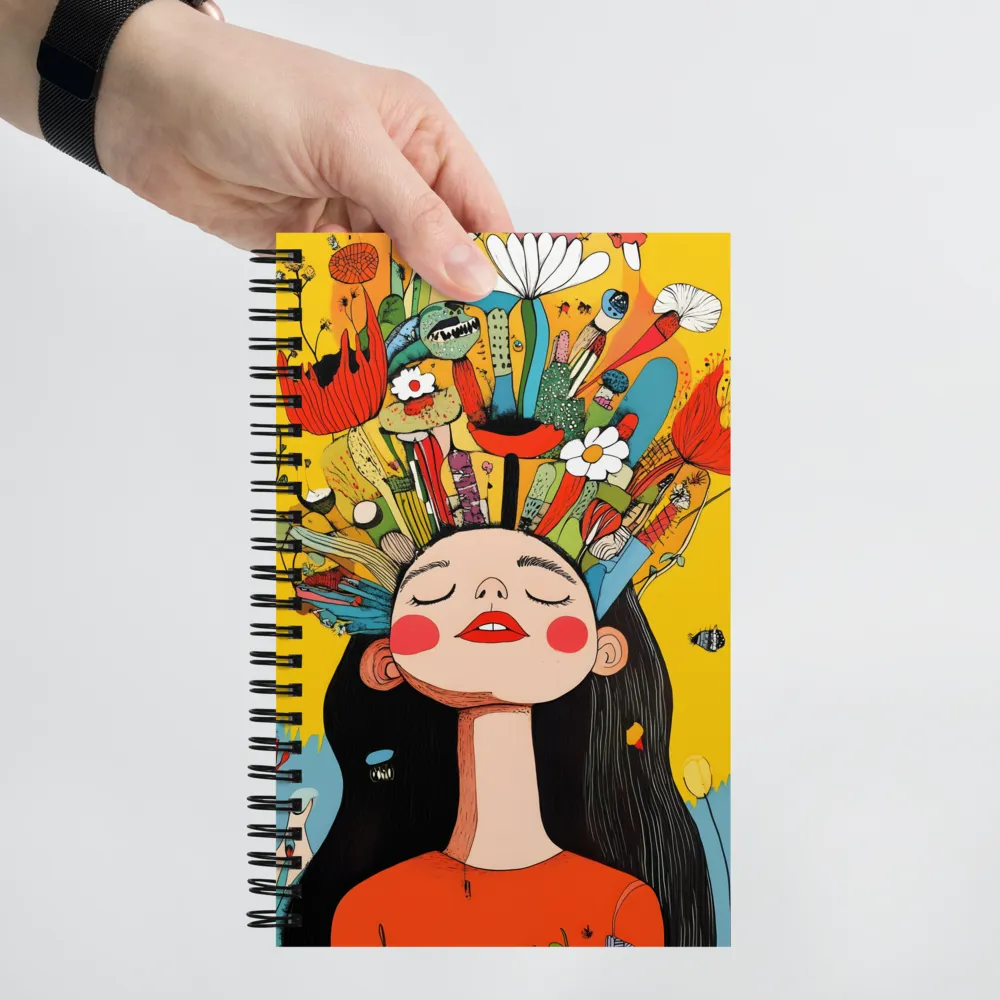 Floral Mind Bloom 
 Spiral Notebook | 140 pages
