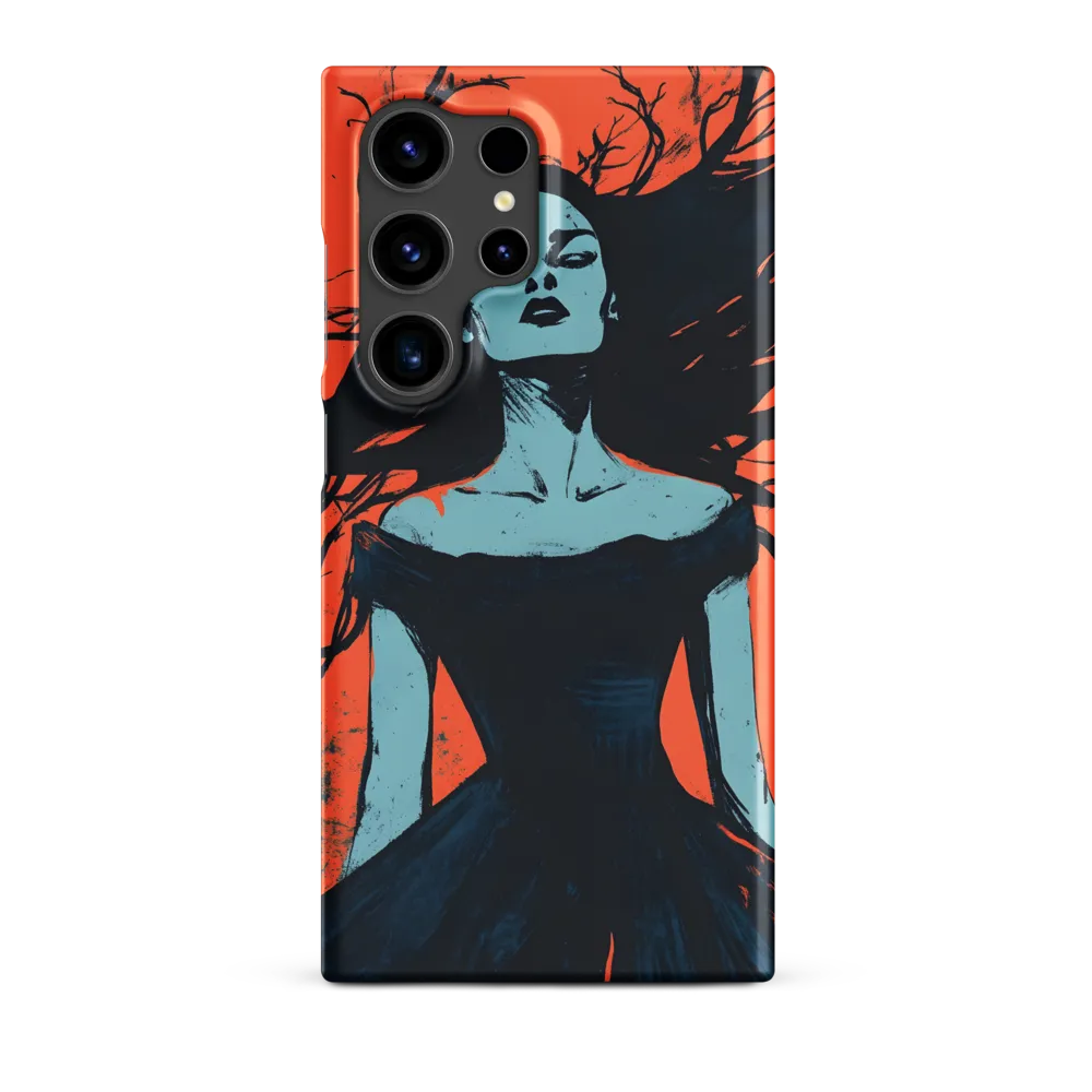 Surrealist Woman with Flowing Hair | Phone Case