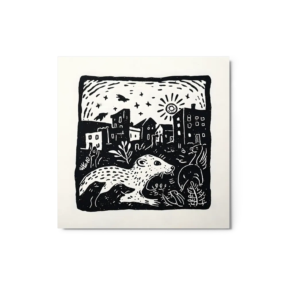 Urban Otter Twilight | Art Print