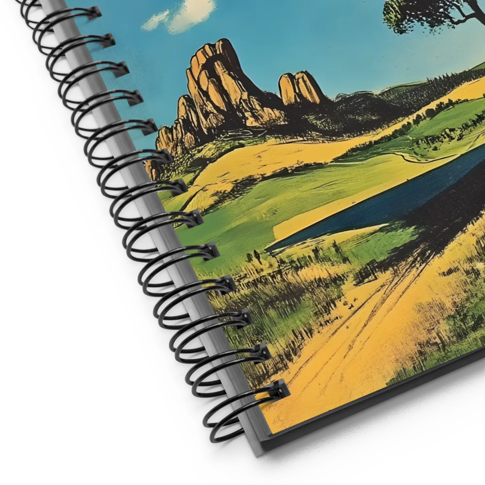 Tranquil Mountain Landscape 
 Spiral Notebook | 140 pages