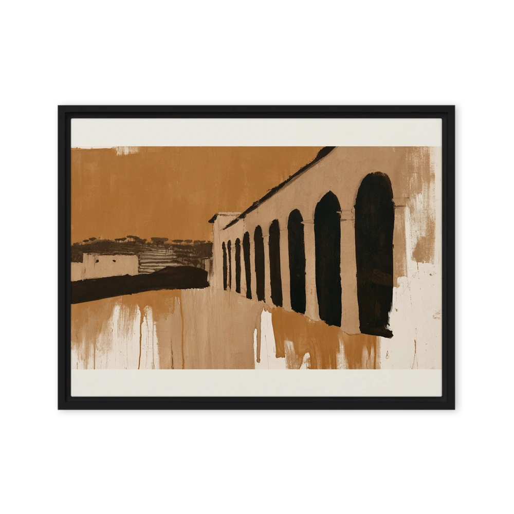 Colonnade in Ochre | Art Print