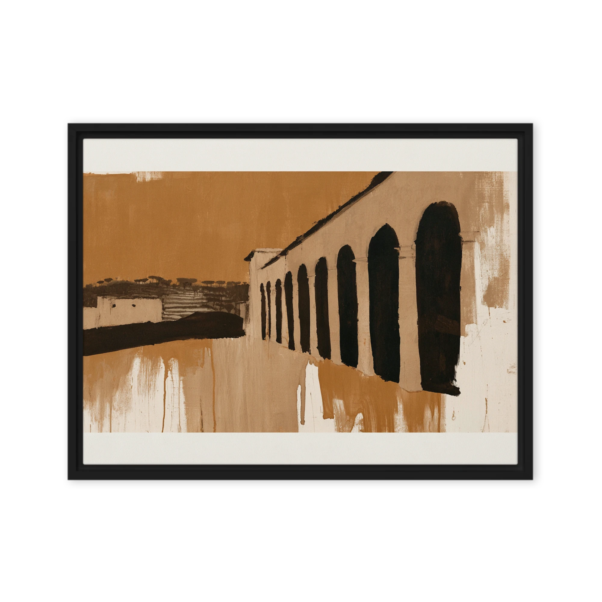 Colonnade in Ochre | Art Print