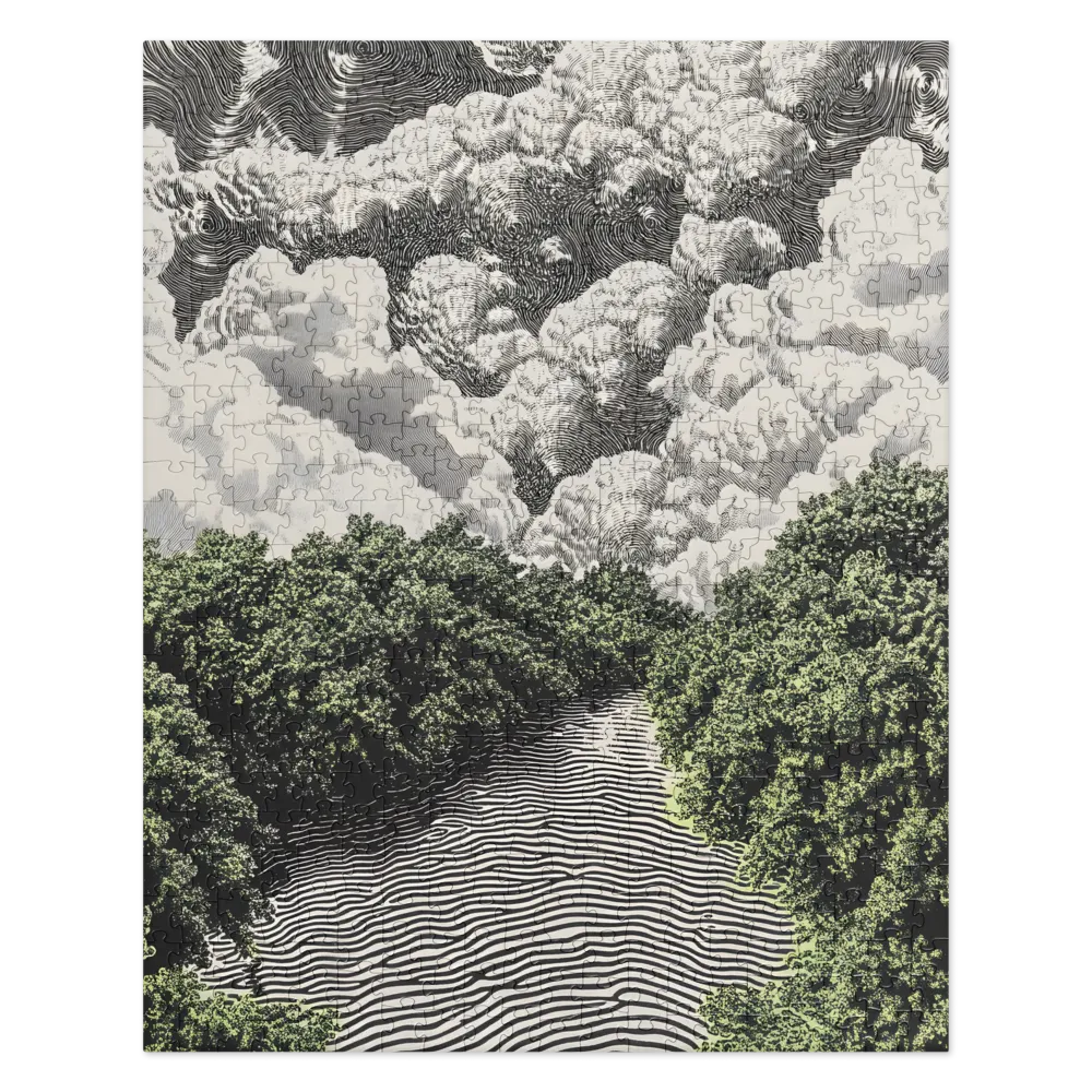 Whispering Woods and Wavy Waters 
 Jigsaw Puzzle