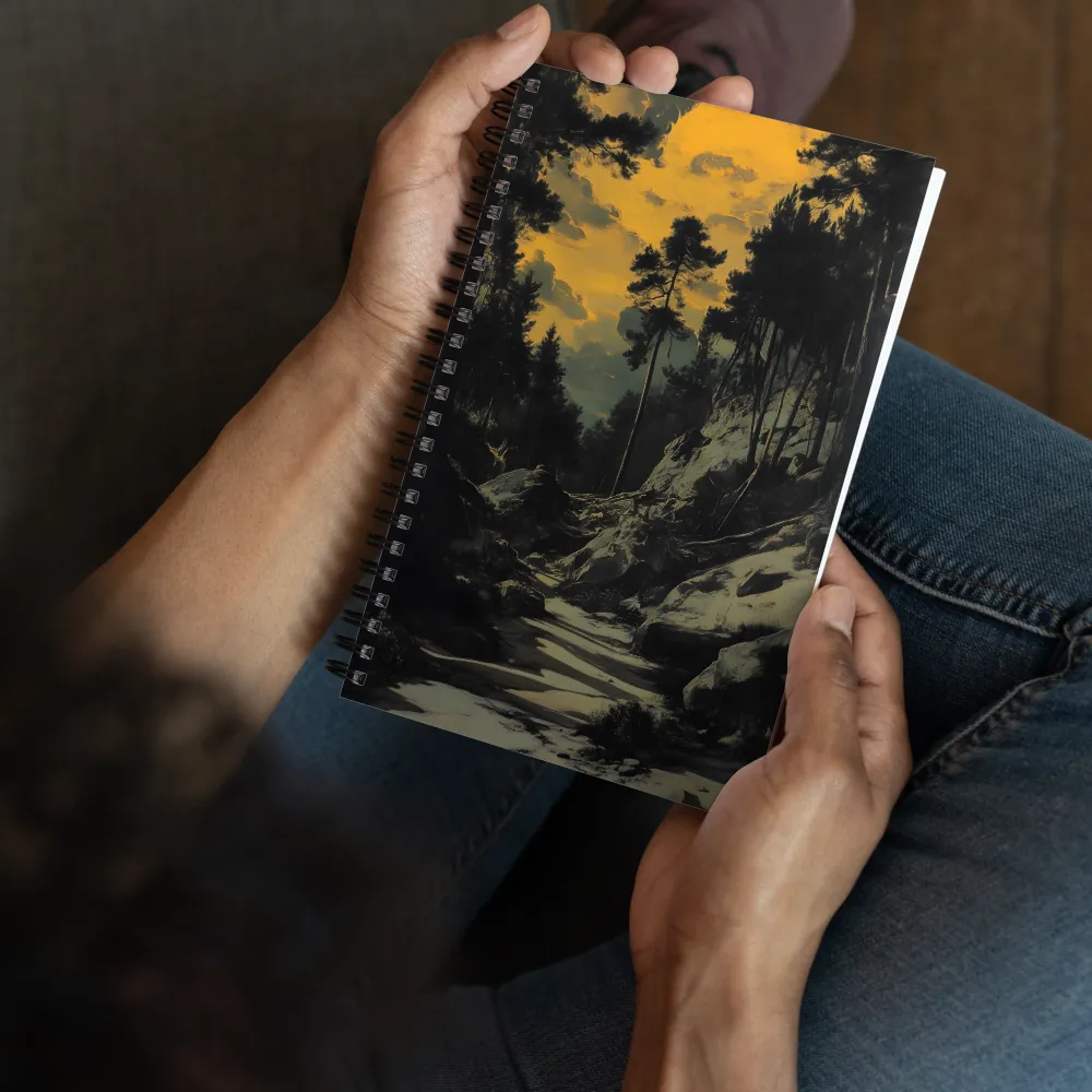 Path Through the Golden Forest 
 Spiral Notebook | 140 pages