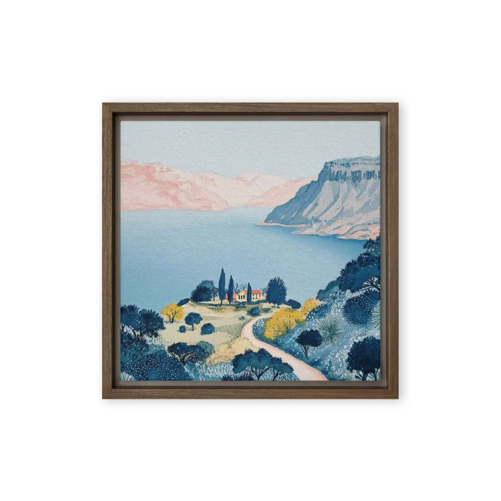 Serene Riviera Coast 
 Metal Print | 12″x 12″