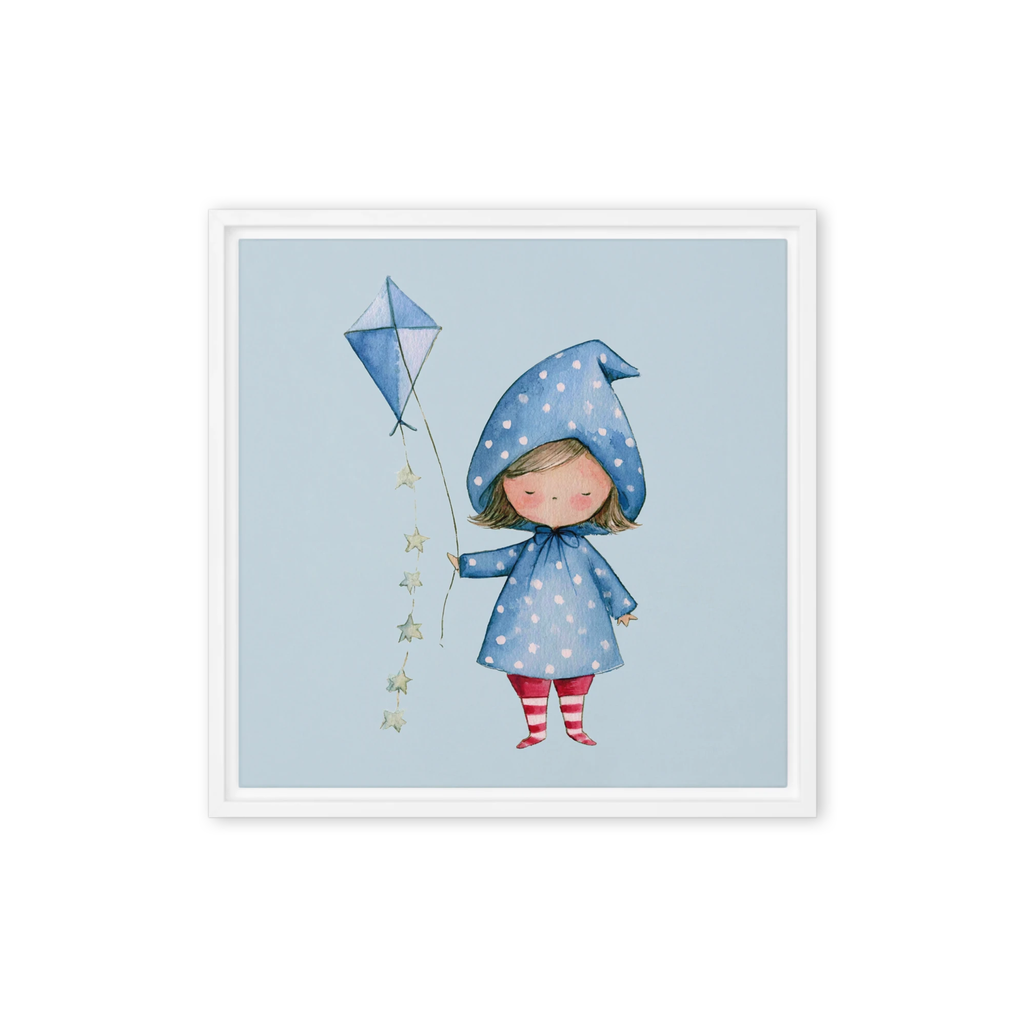 Girl with Blue Kite