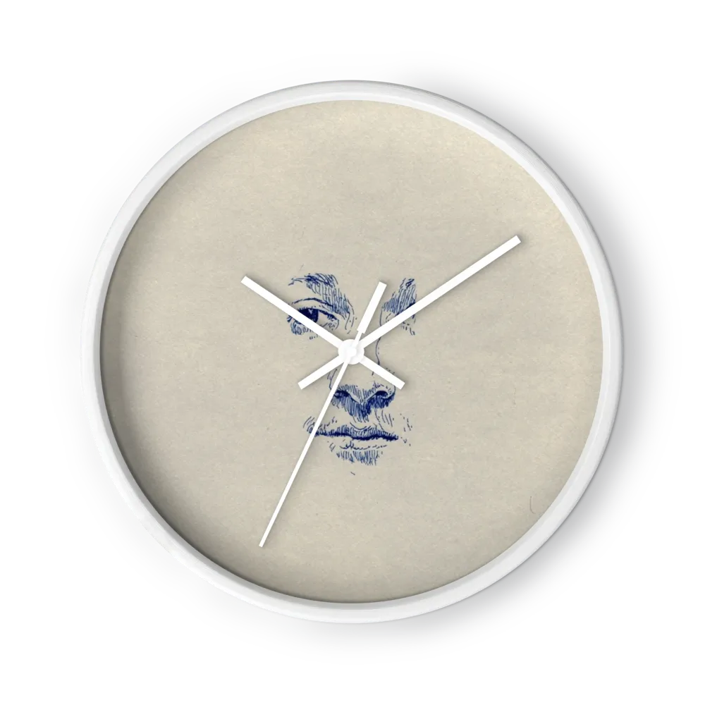 Minimalist Face Study | Wall Clock