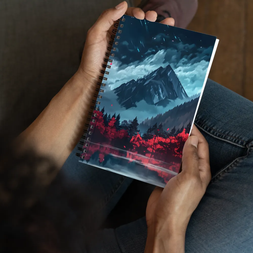 Crimson Forest Reflection 
 Spiral Notebook | 140 pages