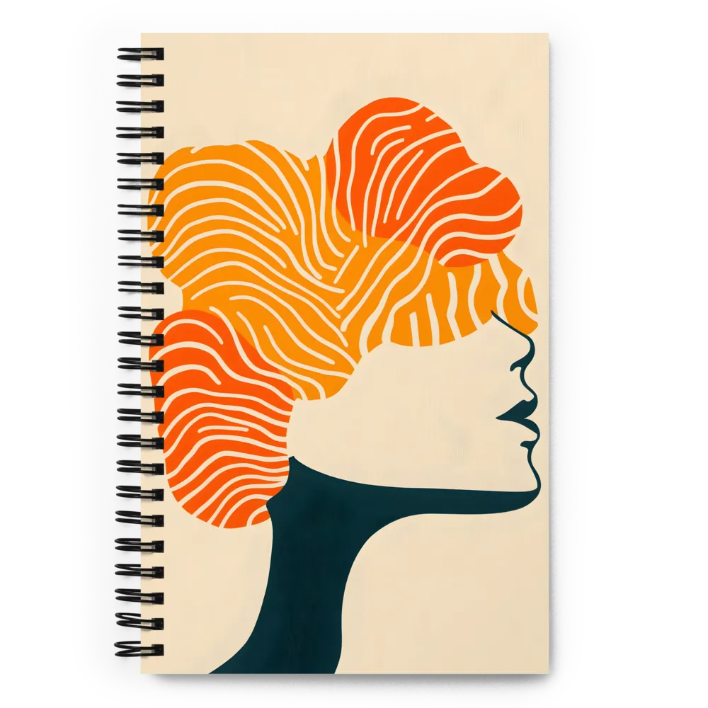 Abstract Waves Profile 
 Spiral Notebook | 140 pages