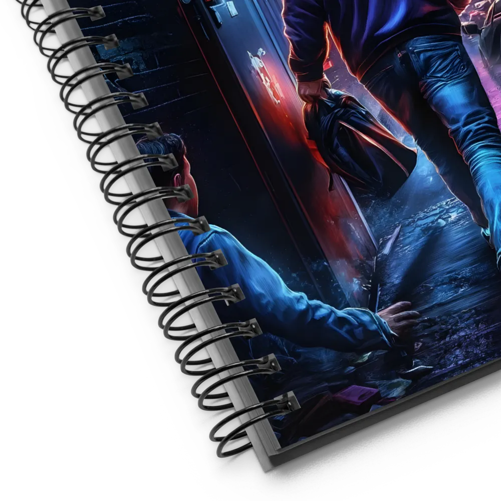 Gateway to the Neon City 
 Spiral Notebook | 140 pages