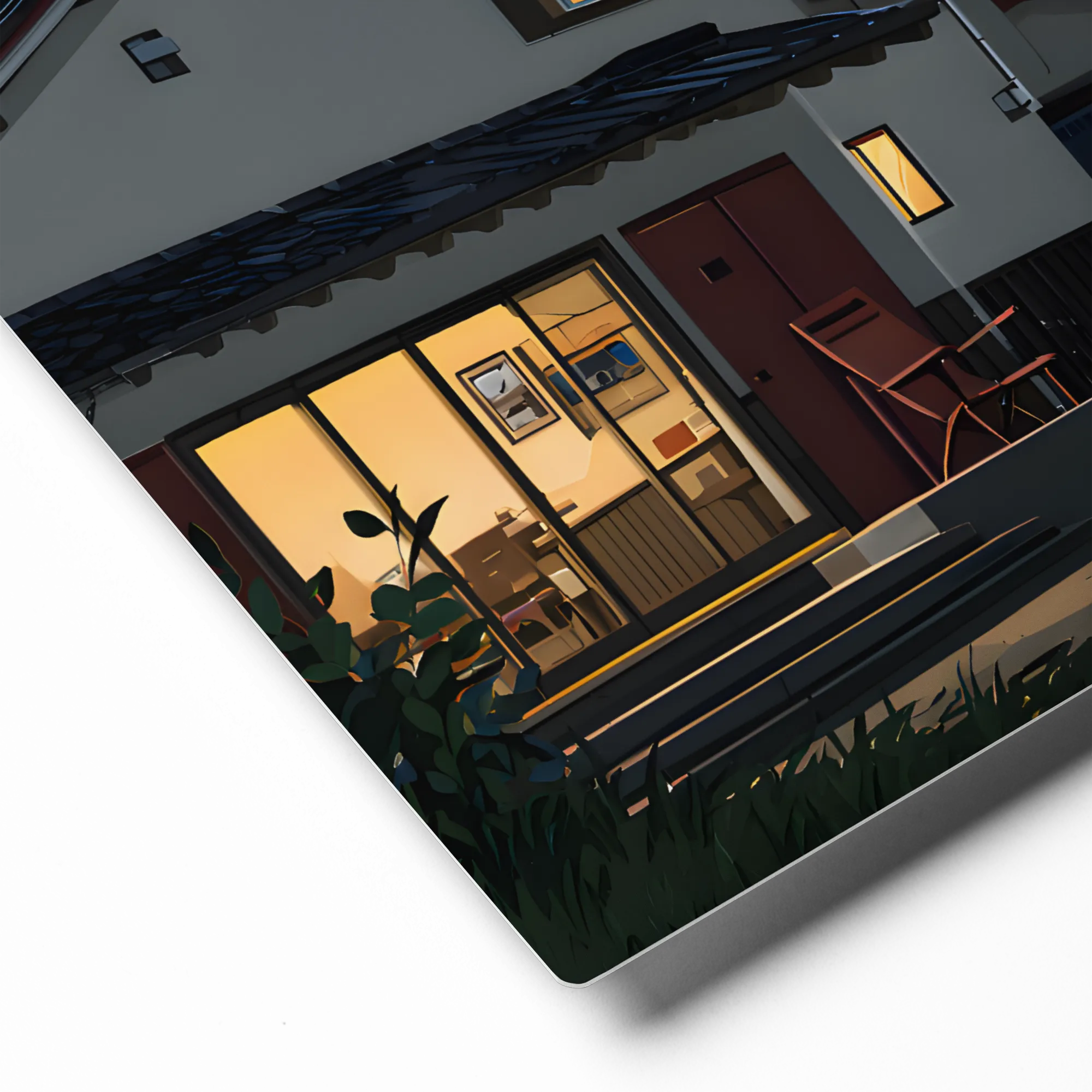 Rural Nightscape and Retro Tech 
 Canvas | 26″x 26″