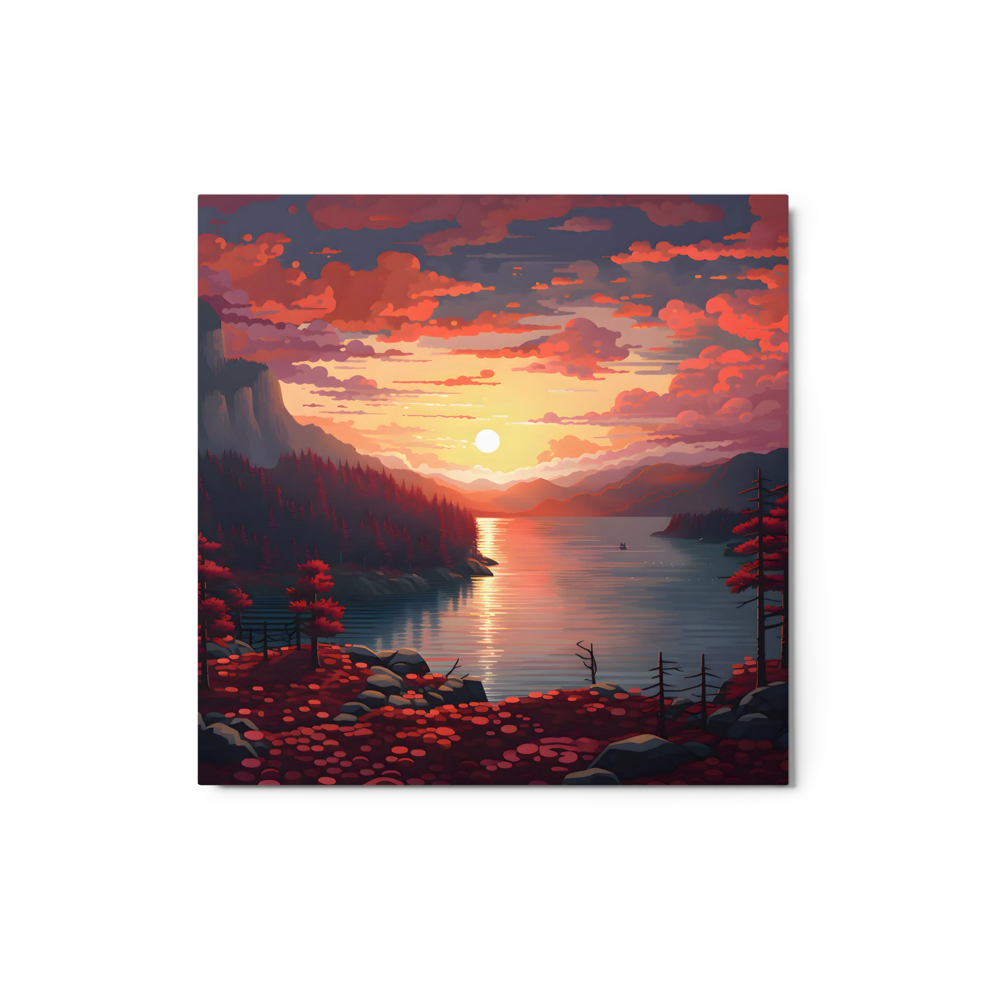 Tranquil Sunset Lake