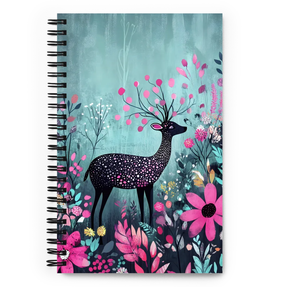 Whimsical Forest Stag 
 Spiral Notebook | 140 pages